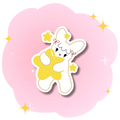 Sticker Bunny Star