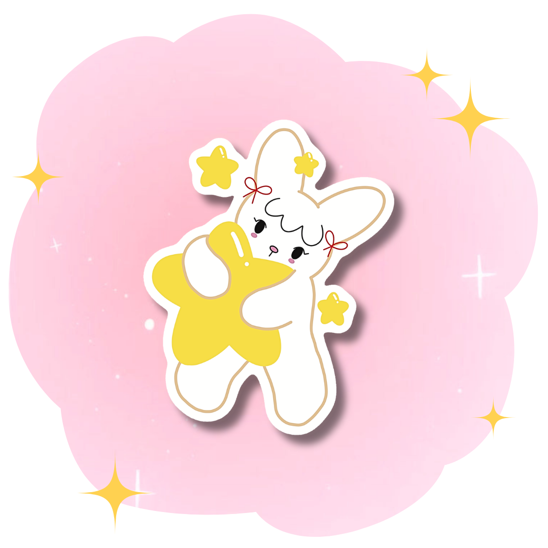 Sticker Bunny Star