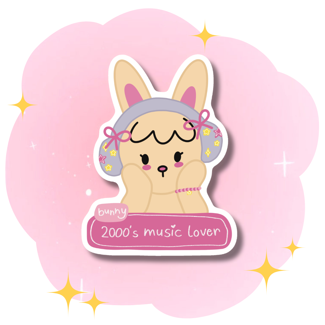 Sticker 2000's music lover