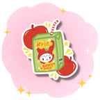 Sticker Apple Juice